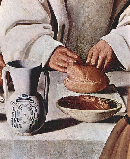 Francisco de Zurbaran Der Hl. Hugo im Kartauserkloster, Detail